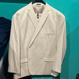 Sean John Tan polyester suit 56L. Tailored pants 46x32